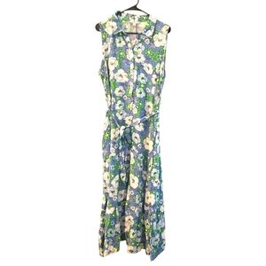 Croft & Barrow Floral Maxi Dress - White, Blue, and Green
